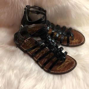 Sam Edelman Kendra Snake Embossed Gladiators 8.5